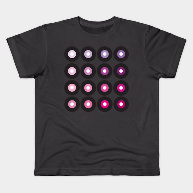 Gradient Records Kids T-Shirt by Kcgfx